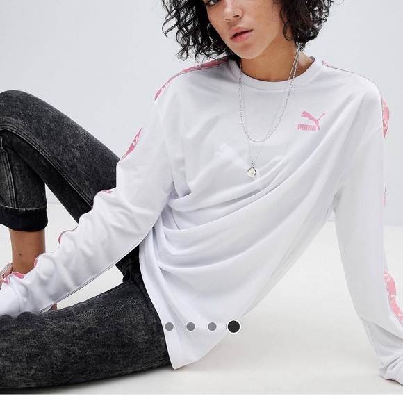 Puma Long Sleeve Jersey Tee - Picture 1 of 4